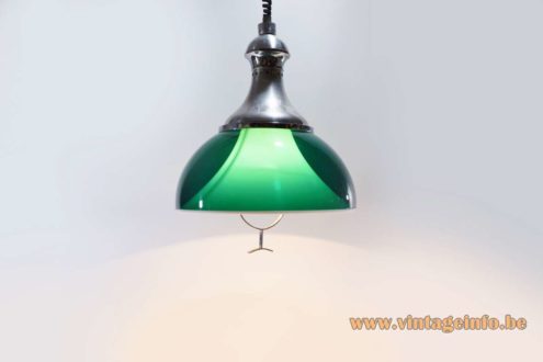 Green Acrylic Rise Fall Pendant Lamp 6