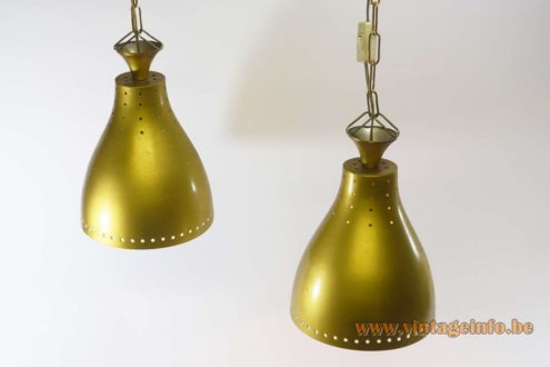 1950s Billiard Pendant Lamps 3