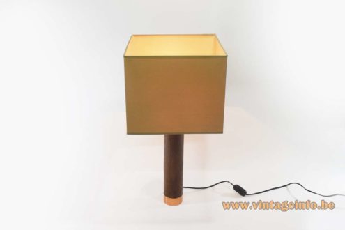 1970s Teak And Copper Table Lamp 2
