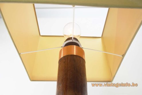 1970s Teak And Copper Table Lamp 3
