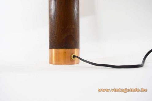 1970s Teak And Copper Table Lamp 4