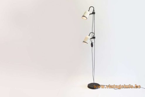 2 Lights Black White Floor Lamp 1