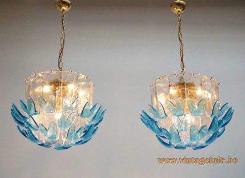 Alfredo Barbini Murano Chandelier 5