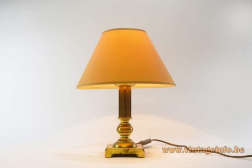 Erwi 1980s Brass Table Lamp 1