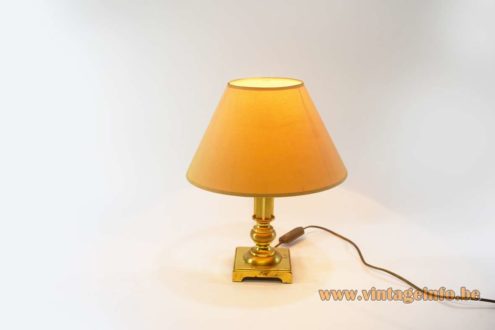 Erwi 1980s Brass Table Lamp 2