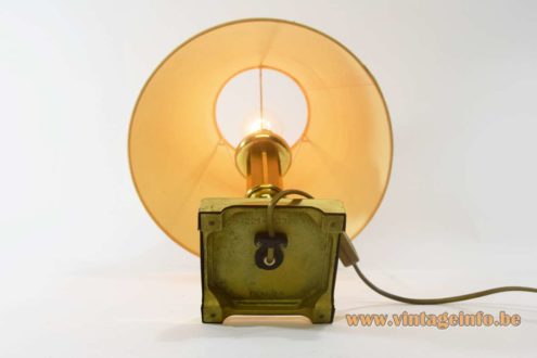 Erwi 1980s Brass Table Lamp 5