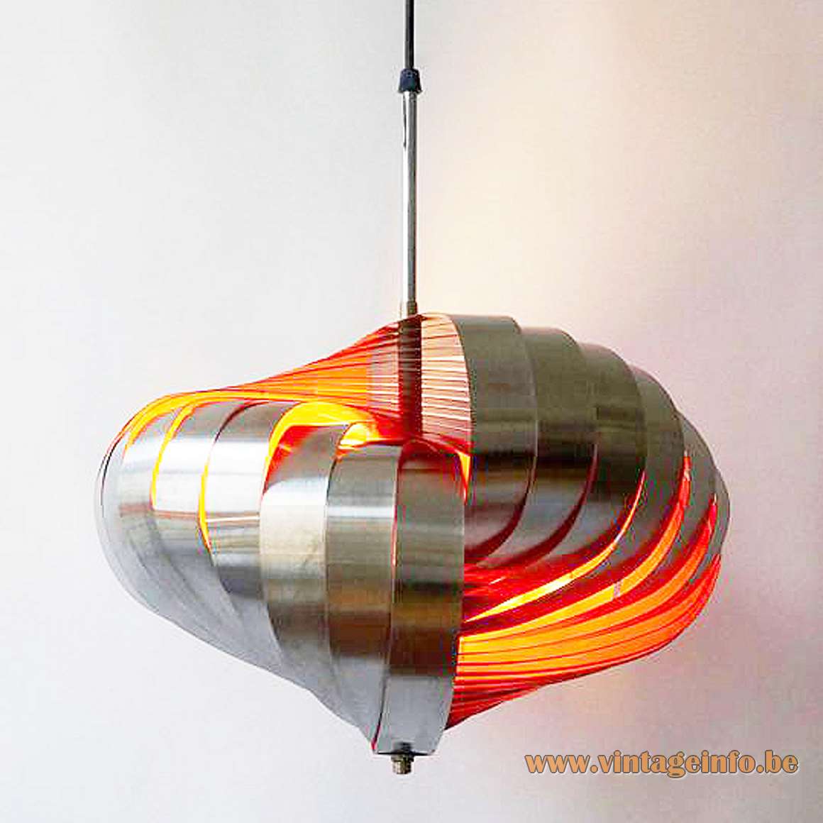 Henri Mathieu Spiral Kinetics Style Pendant Lamp - Massive, Belgium