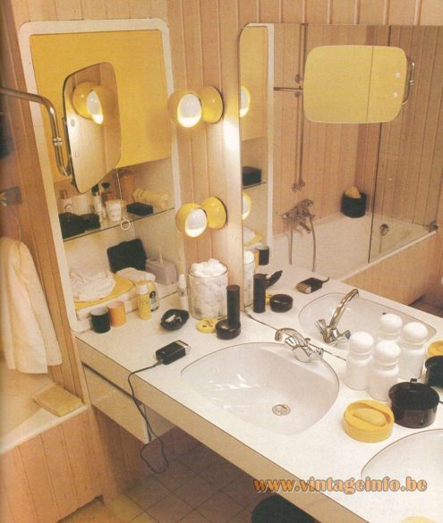 Artemide Eclisse Wall Lamp - Het Grote Handboek Voor ”Beter Wonen” – 1977