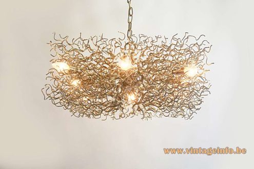 Nickel Plated Branches Square Chandelier 1