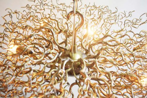 Nickel Plated Branches Square Chandelier 4