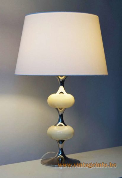 1970s White Onyx Table Lamp 1