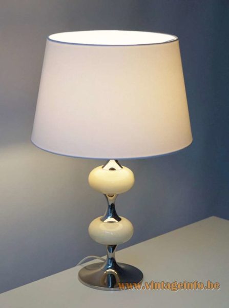 1970s White Onyx Table Lamp 2