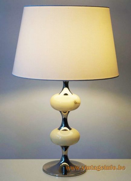 1970s White Onyx Table Lamp 5
