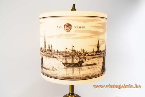 Antwerp Ghent Belgium 1950s Table Lamp 3
