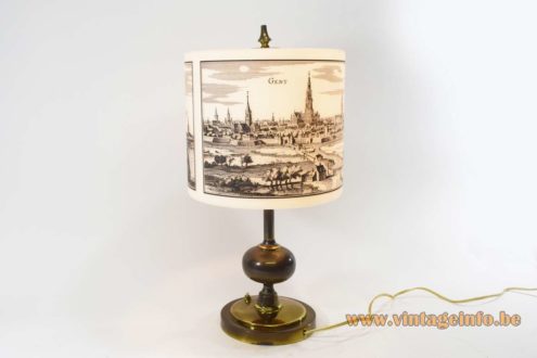 Antwerp Ghent Belgium 1950s Table Lamp 5