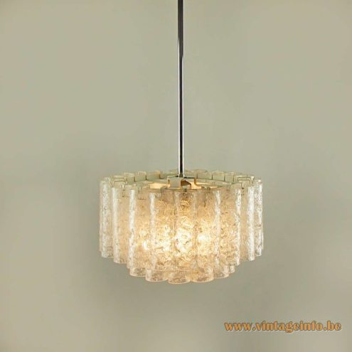 Doria 1960s Glass Tubes Chandelier 1