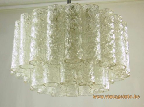 Doria 1960s Glass Tubes Chandelier 2
