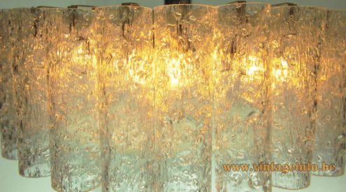 Doria 1960s Glass Tubes Chandelier 3