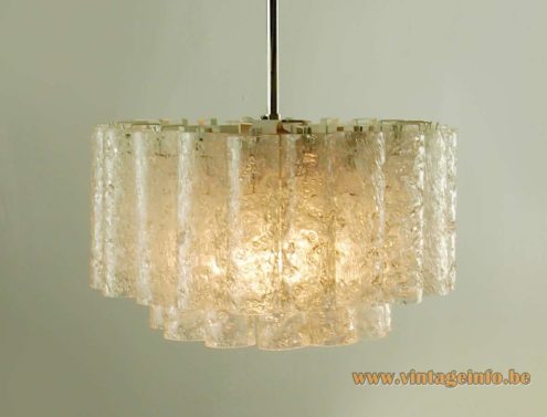 Doria 1960s Glass Tubes Chandelier 8