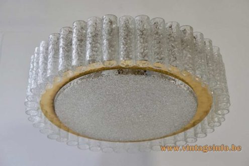 Doria Glass Tubes Flush Mount 4