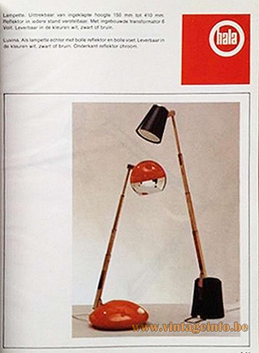 Eichhoff Werke Lampina Telescopic Desk Lamp - 1970s Hala Catalogue