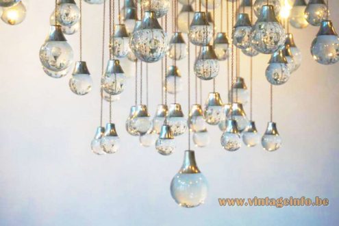 Gaetano Sciolari Crystal Drops Chandelier 6