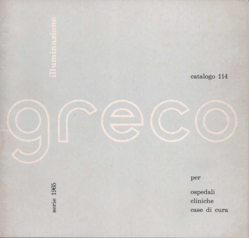 Greco Illuminazione 1965 Catalogue - cover