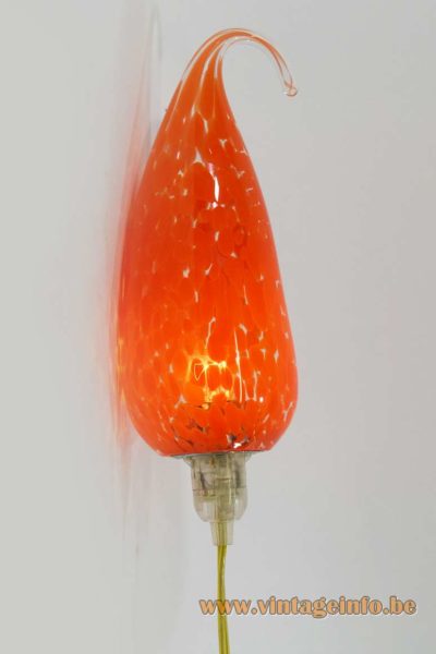 Mottled Glass Chilli Lamp 4