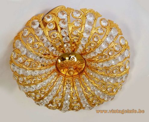 Palwa Brass And Crystal Glass Chandelier 7