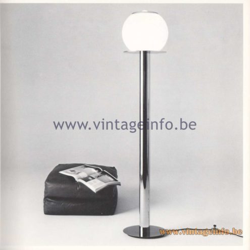 Quattrifolio Design Catalogue 1973 - Attila floor lamp