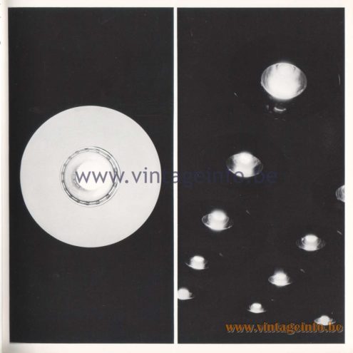 Quattrifolio Design Catalogue 1973 – Sistina recessed ceiling lamp
