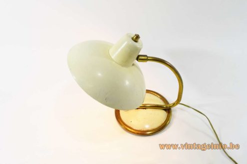 1950s Brass And Aluminium Bedside Lamp 1