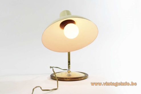 1950s Brass And Aluminium Bedside Lamp 3