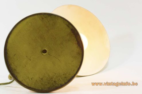 1950s Brass And Aluminium Bedside Lamp 6