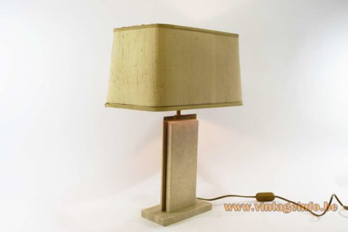 Camille Breesch Travertine Table Lamp 4