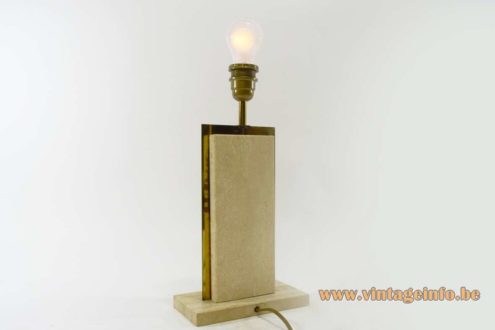 Camille Breesch Travertine Table Lamp 6