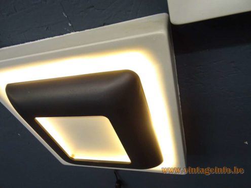 1970s Doria Square Metal Wall Lamp 5