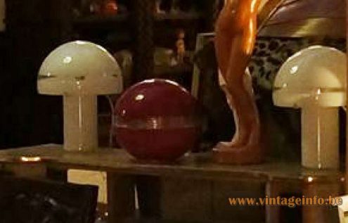 AV Mazzega mushroom table lamps in a shop in Antwerp - photo 2013