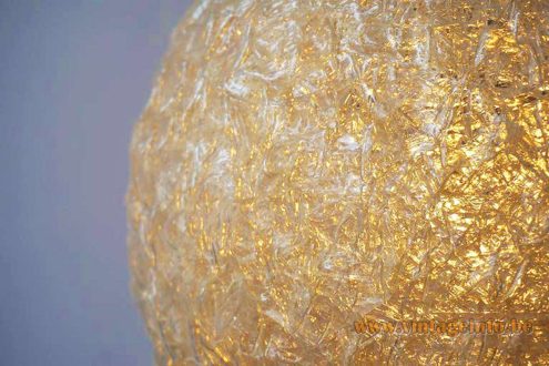 Acrylic Ribbon Globe Swag Lamp 5