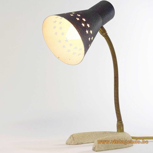 Horseshoe Perforated Stars Desk Lamp 2