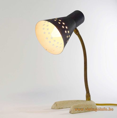 Horseshoe Perforated Stars Desk Lamp 4
