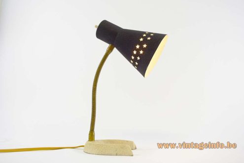 Horseshoe Perforated Stars Desk Lamp 7