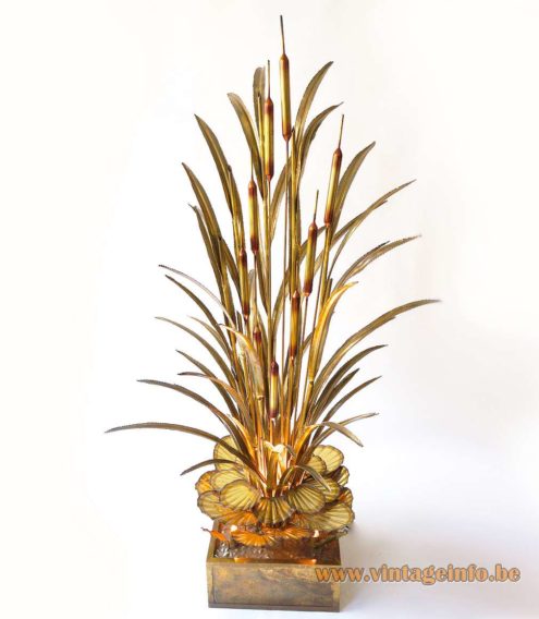 Maison Jansen Bulrush and Water Lilies Floor Lamp 2