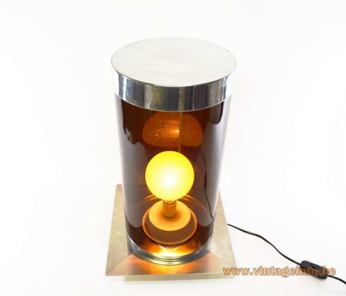 Smoked Acrylic Tube Floor Lamp 5