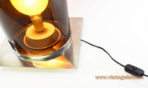 Smoked Acrylic Tube Floor Lamp 6