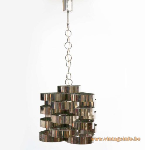 Stainless Steel Cylinders Chandelier 5
