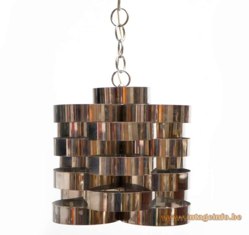 Stainless Steel Cylinders Chandelier 6