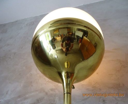 Vereinigte Werkstätten Brass Globe Floor Lamp 2