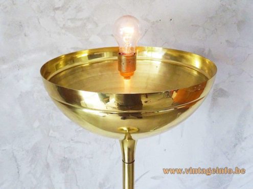 Vereinigte Werkstätten Brass Globe Floor Lamp 6