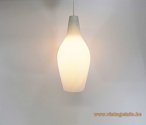 Aloys Ferdinand Gangkofner Opal Glass Pendant Lamp 3